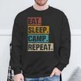 Eat Sleep Camp Repeat -Intage Outdoor Camping Camper Sweatshirt Geschenke für alte Männer