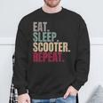 Eat Sleep Scooter Repeat Sweatshirt Geschenke für alte Männer