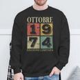 Edizione Limitata 1974 Ottobre Anni 50 Compleanno Uomo 1974 Felpa Regalos para ancianos