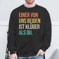 Eineron Uns Beiden Ist Klüger Als Du Retro Sweatshirt Geschenke für alte Männer