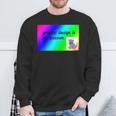 El Diseño Gráfico Es Mi Pasión Arco Iris Comic Sans Camisa de entrenamiento Regalos para ancianos