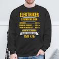 Elektriker Stundenlohn Stundensatz Sweatshirt Geschenke für alte Männer