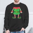 Elf Kostüm Wichtel Weihnachtself Lustige Weihnachten Sweatshirt Geschenke für alte Männer