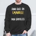 Emanuele Maglia Con Testo Divertente Uomo Ragazzo Bambino Felpa Regalos para ancianos