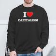 Me Encanta El Capitalismo Camisa de entrenamiento Regalos para ancianos
