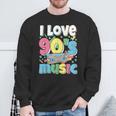 Me Encanta La Música De Los 90 Traje Retro Para Amantes De La Música De Los 90 Camisa de entrenamiento Regalos para ancianos