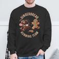 Équipe De Course De Noël Amusante En Pain D'épice Pour Les Amoureux Des Chiens Sweater e Cadeaux pour les vieillards