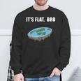 Flat Earth Die Erde Ist Flach Erde Disk Sweatshirt Geschenke für alte Männer