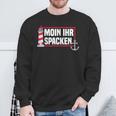 Flatdeutsch North German Moin Her Spacken Sweatshirt Geschenke für alte Männer