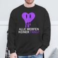 Alle Werfen Keiner Fängt Rave Techno Party Parts Sweatshirt Geschenke für alte Männer