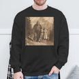 Bigfoot Photo Vintage Hiking Sasquatch Bigfoot Fans Sweatshirt Gifts for Old Men