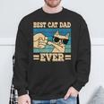 Cat Retro Best Cat Dad Ever Cat Lover Sweatshirt Geschenke für alte Männer