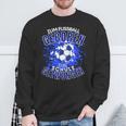 Football Zuf Fußball Geboren Zum School Gezween Sweatshirt Geschenke für alte Männer