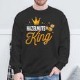 Hazelnuts King Outfit Hazelnut Matching Uomo Felpa Regalos para ancianos