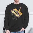 Nerd Retro Cassette Pencil Computer Old School Sweatshirt Geschenke für alte Männer