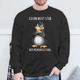 Penguin Ich Bin Nicht Stur Nur Meinungsstabil German Langu S Sweatshirt Geschenke für alte Männer