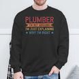 Profession Quote Plumber Felpa Regalos para ancianos