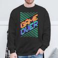 Game Over Iintage Retro Console Ps5 Gaming Sweatshirt Geschenke für alte Männer