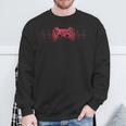 Gamer Heartbeat Zocker Jungs Jungen Nagerideospiele Sweatshirt Geschenke für alte Männer