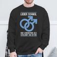 Gay Lieber Schwul Und Lebensfroh Alserlemmund Hetero Sweatshirt Geschenke für alte Männer