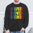 Gegen Rassismus Und Gegen Rechts Wir Sind Mehr Sweatshirt Geschenke für alte Männer