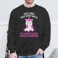 Geh Mir Aus Dem Weg Du Unnötiger Sozialkontakt Unicorn Sweatshirt Geschenke für alte Männer