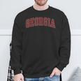 Georgia Ga Vintage Athletic Red Sports 80S 90S Style Sweatshirt Gifts for Old Men