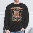 Gingerbread House Construction Crew Christmas Sweatshirt Gifts for Old Men
