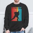 Giocatore Di Hockey Su Ghiaccio Colorato Hockey Lover Retrò Felpa Regalos para ancianos
