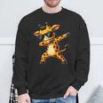 Girafe Jaune Dabbing Motif Amusant Avec Girafe Sweater e Cadeaux pour les vieillards