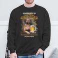 Glück Ist Ein Alter Mann Mit Einer Bier Rhodesian Ridgeback Sweatshirt Geschenke für alte Männer