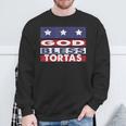 God Bless Tortas Sweatshirt Gifts for Old Men