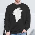 Greenland Map Sweatshirt Geschenke für alte Männer