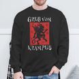 Greetingsom Krampus Santa Claus Kramperl Perchten Krampus S Sweatshirt Geschenke für alte Männer