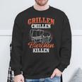 Grillen Chillen Bierchen Killen Saying S Sweatshirt Geschenke für alte Männer