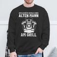 Grillen Unterschatze Niemal Ein Alten Mann Mit Grill S Sweatshirt Geschenke für alte Männer