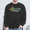 Groom Squad Regenbogen-Flagge Pride Lgbtq Hochzeit Party Stolz Sweatshirt Geschenke für alte Männer