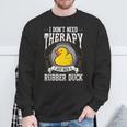 Gummiente Therapie Quietscheente Badeente Gummienten Sweatshirt Geschenke für alte Männer