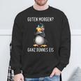 Guten Morgen Ganz Dünnes Eis Morgenmuffel Penguin Half Sleeve Sweatshirt Geschenke für alte Männer