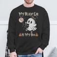 Halloween My Black Cat Is My Boo Ghost Kitten Halloween Sweatshirt Gifts for Old Men