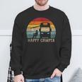 Happy Camper Rv 70S Retro Camperan Camping S Sweatshirt Geschenke für alte Männer