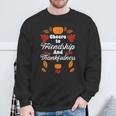 Happy Friendsgiving Thanksgiving Friends Holiday Friendship Sweatshirt Gifts for Old Men