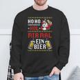 Ho Hol Mir Mal Ein Bier Christmas Santa Claus Sweatshirt Geschenke für alte Männer