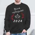 Hochzeit 2024 Frischerheiratet Heirat Flitterwochen 2024 Sweatshirt Geschenke für alte Männer