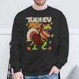 Holiday Turkey Rex Thanksgiving Dinosaur T-Rex Turkey Sweatshirt Gifts for Old Men