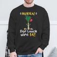 Hurra Der Lauch Wird 14 Boy 14Th Birthday Sweatshirt Geschenke für alte Männer