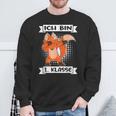 Ich Bin 1 Klasse Einschulung Junge Fuchs Schulanfang Schulan Sweatshirt Geschenke für alte Männer