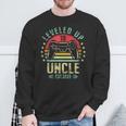 Ich Bin Auf Onkel 2025 Hochgelevelt Und Wurde Zum Uncle Level Freigaltet Sweatshirt Geschenke für alte Männer