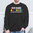 Ich Bin Autist Was Sind Deine Superkräfte Autismusbewusstsein German Sweatshirt Geschenke für alte Männer