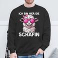 Ich Bin Hier Die Schäffin Sweatshirt Geschenke für alte Männer